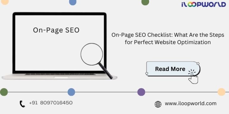 Banner showing On-Page SEO Checklist for perfect website optimization in 2025.